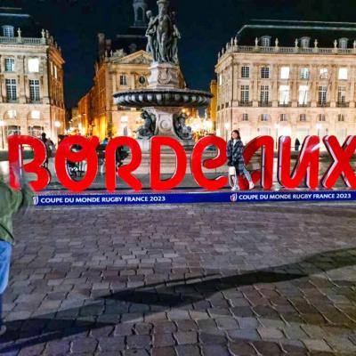 installation module coupe du monde rugby 2023 - bordeaux de nuit