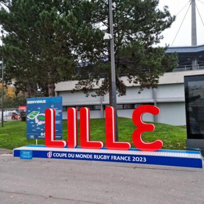 installation module coupe du monde rugby 2023 - Lille
