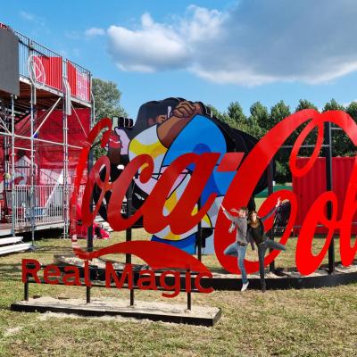 C2k xxl pour COCA COLA / festival Garorock & Lollapaloosa