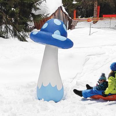 Champignons géants pour la station de ski des Saisies