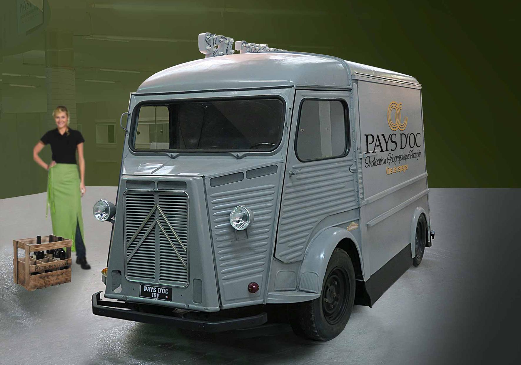 Wine truck restauré pour Pays d'Oc